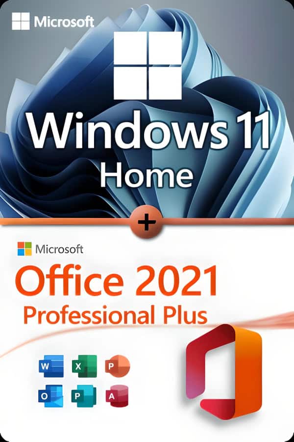 Microsoft Windows 11 Home + Microsoft Office 2021 Professional Plus ...