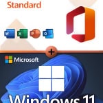 Microsoft Office 2024 Standard + Microsoft Windows 11 Professional license for 3 devices