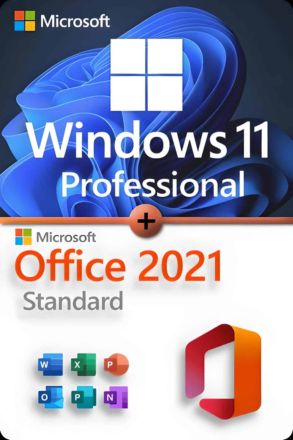 Microsoft Windows 11 Professional + Microsoft Office 2021 Standard Licencia para 3 PC