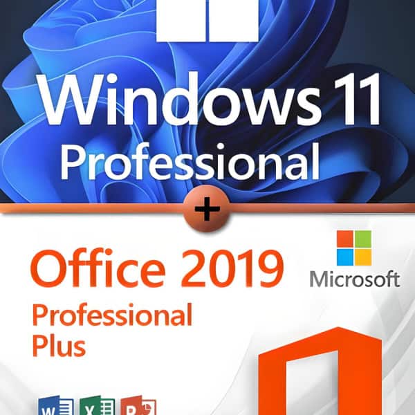Microsoft Windows 11 Professional + Microsoft Office 2019 Professional Plus Premium license for 3 devices