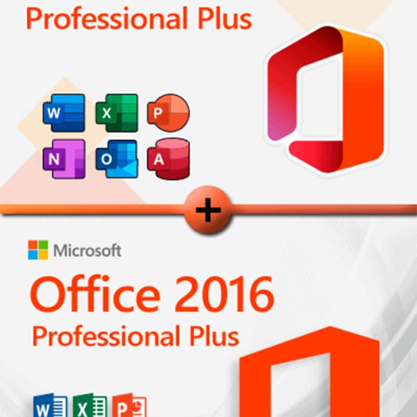 Microsoft Office 2024 Professional Plus + Microsoft Office 2016 Professional Plus license for 3 devices