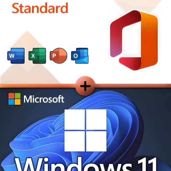 Microsoft Office 2024 Standard + Microsoft Windows 11 Professional license for 3 devices