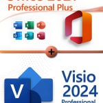 Microsoft Office 2021 Professional Plus + Microsoft Visio 2024 Professional license for 3 devices