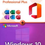 Microsoft Office 2024 Professional Plus + Microsoft Windows 10 Professional license for 3 devices