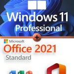 Microsoft Windows 11 Professional + Microsoft Office 2021 Standard Lizenz für 3 PC