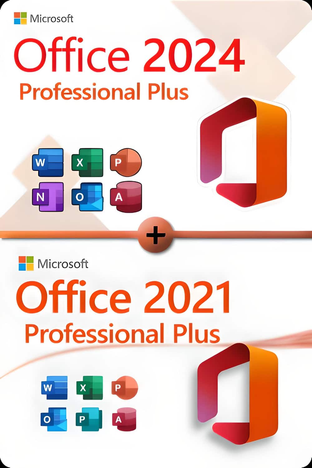 Microsoft Office 2024 Professional Plus + Microsoft Office 2021 Professional Plus Lizenz für 3 PC