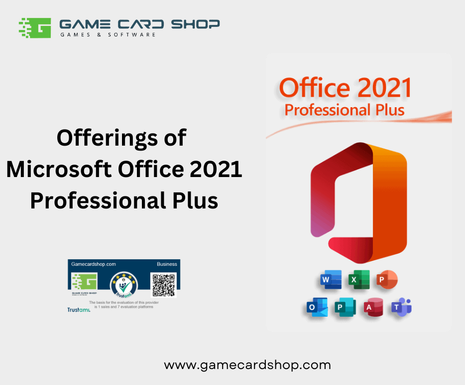 Offerings of Microsoft Office 2021 Professional Plus